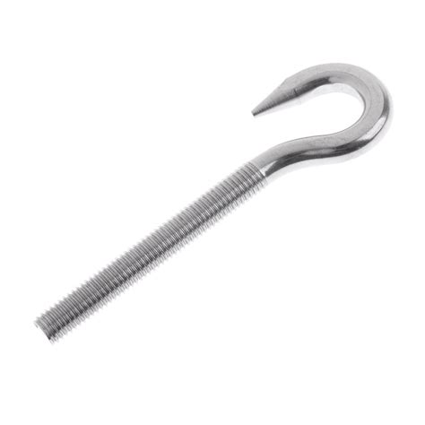 Dovewill Heavy Duty 304 Stainless Steel Hook Bolt Eye Screw Threaded