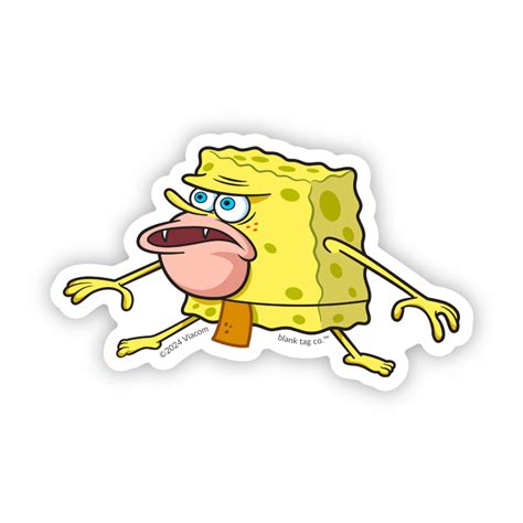 The Caveman SpongeBob Meme Sticker