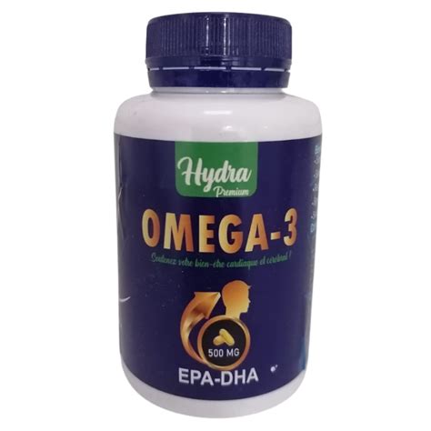 Hydra Premium Omega 3 500mg EPA DHA 60 Gélules Maroc Parachezvous ma