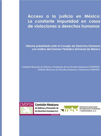 Acceso a la Justicia en México La constante Impunidad en Casos de