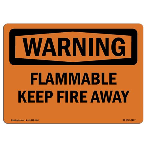 Signmission Flammable Keep Fire Away Sign Wayfair