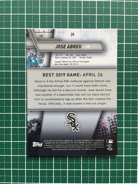 Yahoo Topps Mlb Bowman S Best Jose Abreu