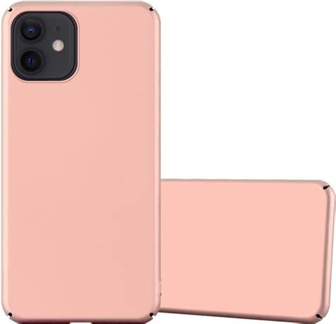 Cadorabo Hoesje Voor Apple IPhone 12 12 PRO In METAAL ROSE GOUD