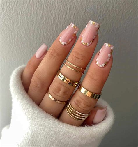 Stunning Nude Pink Nails Nude Marble Nails You Ll Love