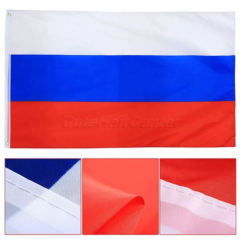 New Large The Russia National Flag 3x5ft 90x150cm Rus Bdrg Polyester