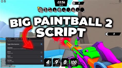 Roblox Big Paintball Script Hack Gui Aimbot Kill All Fast Fire No