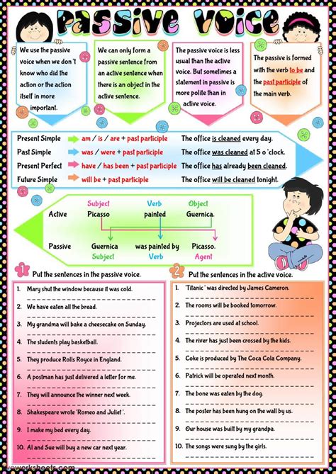 Passive Voice Online Exercise And Pdf You Can Do The Exercises Online