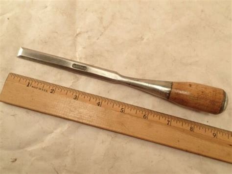 Vintage Stanley Everlasting No 40 Beveled Edge Cabinet Wood Chisel 1