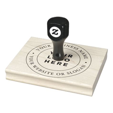 Business Logo Custom Large Rubber Stamp