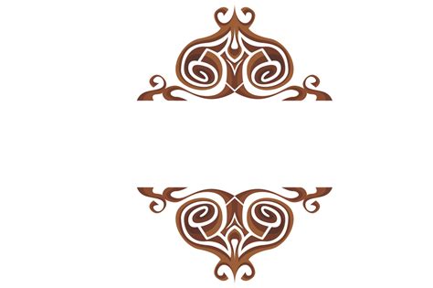 Swirl Ornament Border With Transparent Background Png