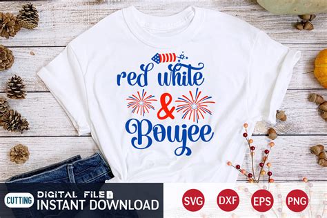 Red White And Boujee Svg Graphic By FunnySVGCrafts Creative Fabrica