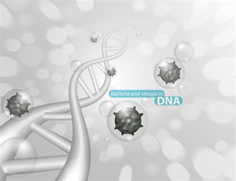 DNA structure with germs or viruses 681879 Vector Art at Vecteezy