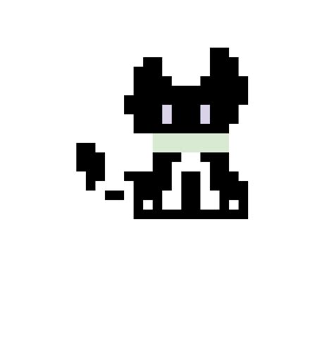 Black cat pixel art