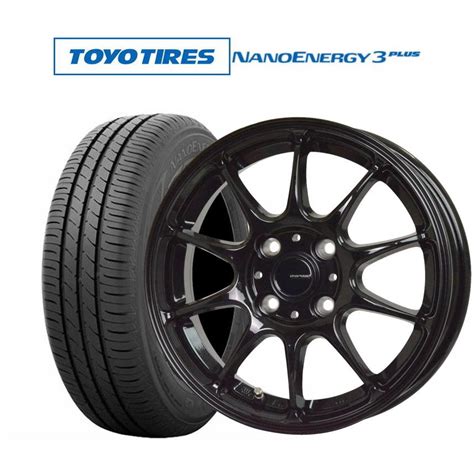 HOT STUFF サマータイヤ ホイール4本セット ホットスタッフ G speed G 07 トーヨータイヤ NANOENERGY ナノエナジー 3プラス 195 55R16 カーポート