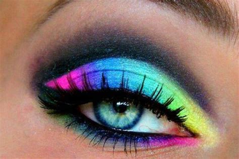 Eye Makeup Rainbow Eye Makeup Colorful Makeup Creative Eye Makeup