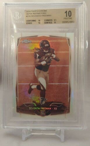 2014 Topps Chrome Sepia Refractor 216 Devonta Freeman RC BGS 10