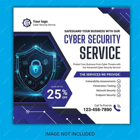 Premium PSD | Cyber Security Social Media or Instagram Post Design Template