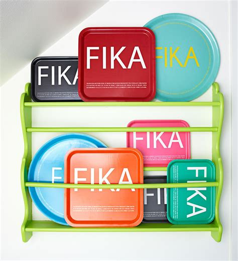 Fika Tray Fika Serving Tray Swedish Large 38 Cm Fika Love Design