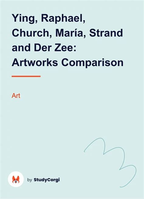 Ying Raphael Church Mar A Strand And Der Zee Artworks Comparison