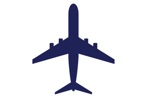 Plane Silhouette. Airport Icon. Airplane Graphic by microvectorone ...