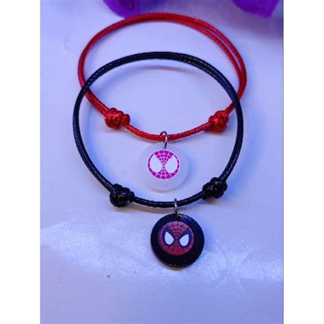 Jual Gelang Couple Spiderman Akrilik Ada Ukuran Besar Dan Kecil Free