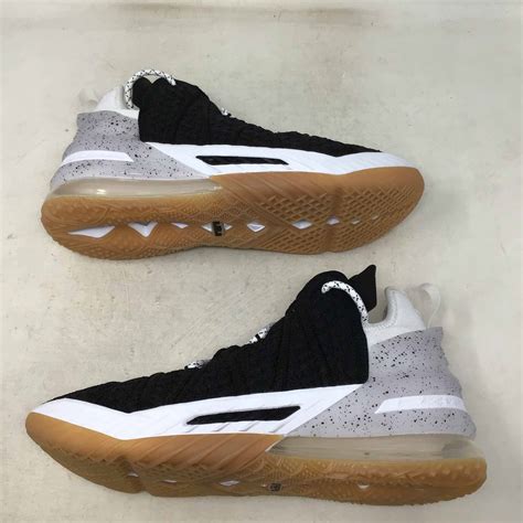 Nike LeBron 18 Black White Gum | Grailed