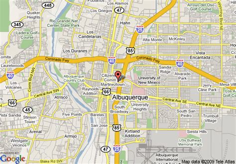 Map of Embassy Suites Hotel Albuquerque, Nm, Albuquerque