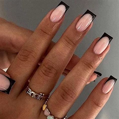 French Tip Acrylic Nails Short Square Acrylic Nails Classy Acrylic