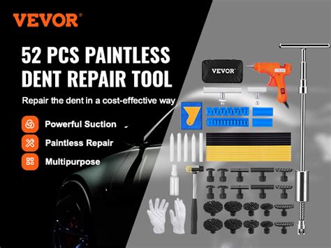 Vevor Pcs Dent Removal Kit Paintless Dent Repair Kit With In