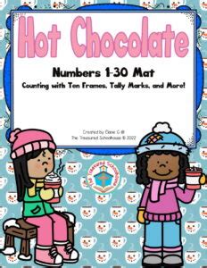 Hot Chocolate Counting Number Mat Made By Teachers