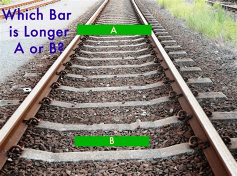 Railway Track Illusion Bar Riddle Genius Puzzles