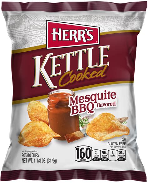 Mesquite Bbq Kettle Cooked Potato Chips Herrs