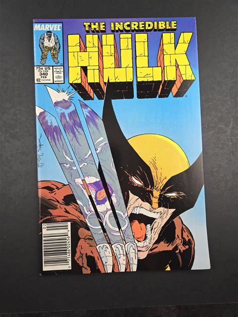 Incredible Hulk 340 Newsstand Todd Mcfarlane Wolverine Cover And Art Vf Nm Cond Ebay