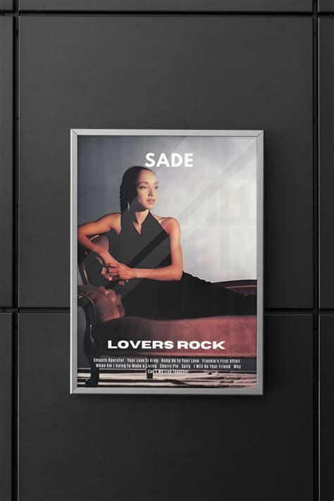 Sade Sade Poster Sade Album Poster Sade Lovers Rock Album Poster Wall