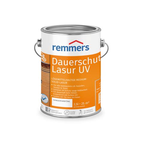 Dauerschutz Lasur UV Sonderton 2 5 L Von Remmers Online Kaufen HolzLand