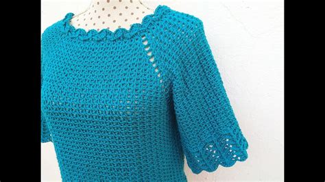 Crochet Blouse Or Sweater Very Easy With Graphics On The Video Youtube