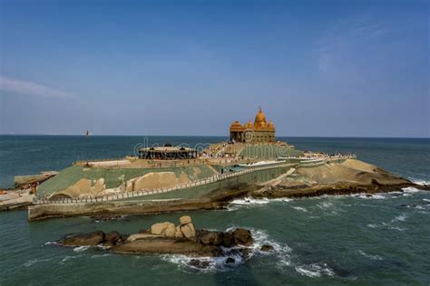 Vivekananda Rock Memorial Rocks Stock Image - Image of hinduism, india ...