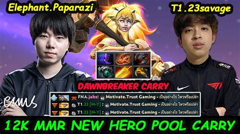 T Savage Dawnbreaker New Meta Carry Vs Elephant Paparazi Morphling