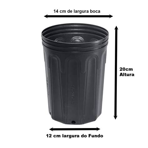 Embalagem Vaso Para Muda 10 Litros Preto Nutriplan