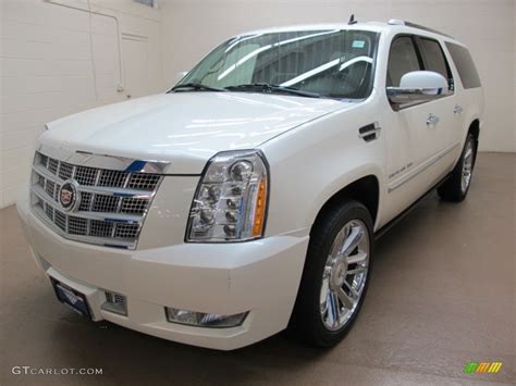 White Diamond Cadillac Escalade Esv Platinum Awd Photo