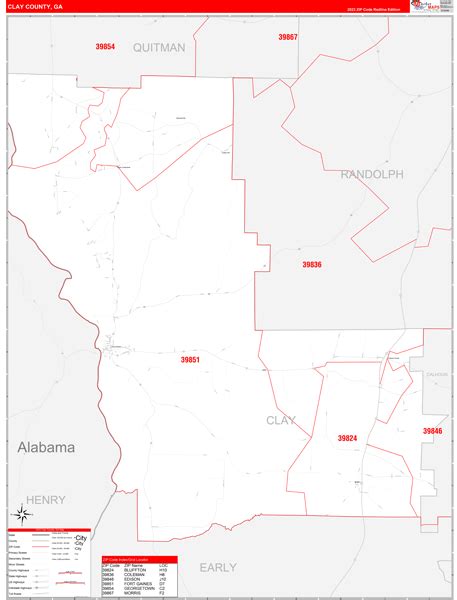 Maps of Clay County Georgia - marketmaps.com