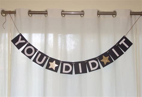 You Did It Banner Graduation Banner Congrats Banner - Etsy