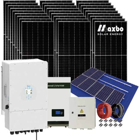 100kw Hybrid Solar System Maxbo Solar