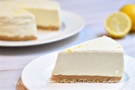 Cheesecake De Limón Sin Azúcar Dulces Diabéticos