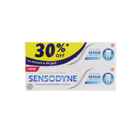 Sensodyne Repairandprotect Extra Fresh 2x100g Toothpaste 100g X 2 Shopee Malaysia