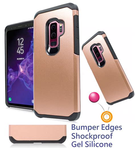 For 62 Samsung S9 Plus Galaxy S 9 Plus Case Hybrid Layers Phone Case Shock Proof Edges