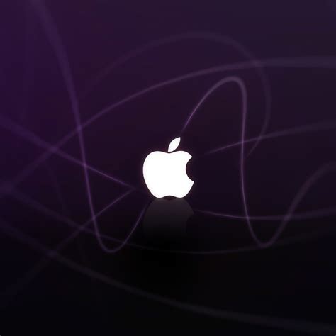 Purple Abstract Apple Logo iPad Wallpaper | ipadflava.com