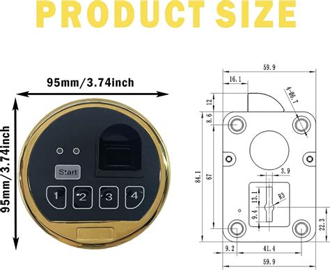 Fingerprint Safe Lock Biometric Gold Keypad Swingbolt Lock With 2 Over – MOUNT PARTS