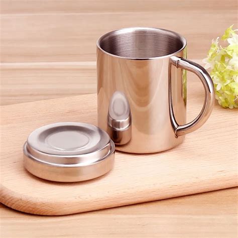 Metal Cup Blank Coffee Mugs Wholesale Eco Friendly Stainless Steel