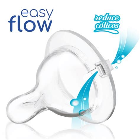 BABELITO TETINA DE SILICONA BOCA ANCHA EASYFLOW CON VÁLVULA 18MESES